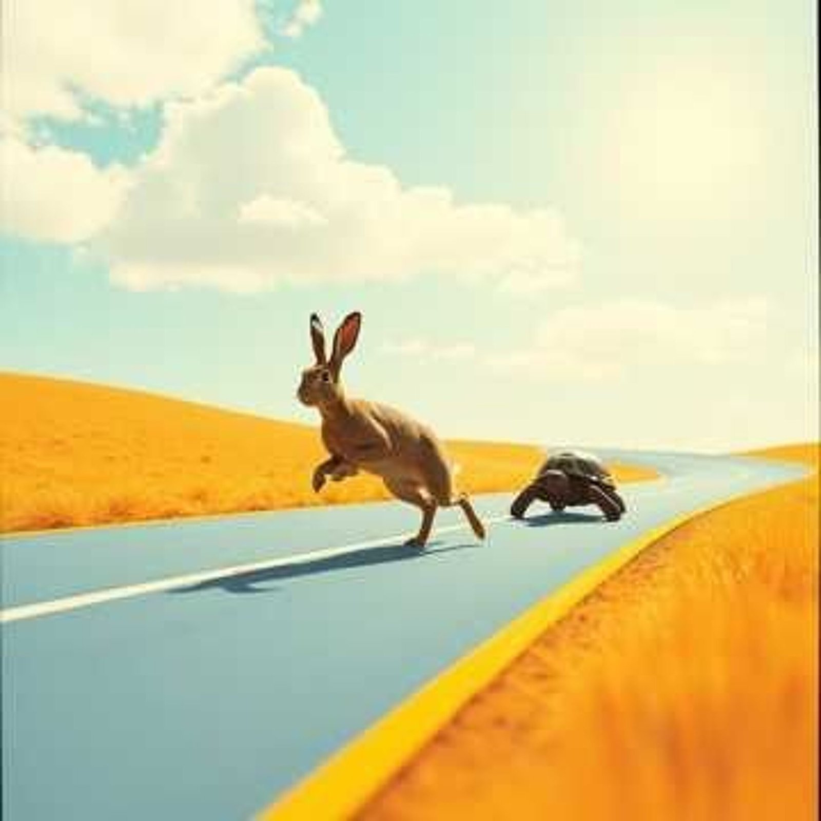 le lievre et la tortue scaled