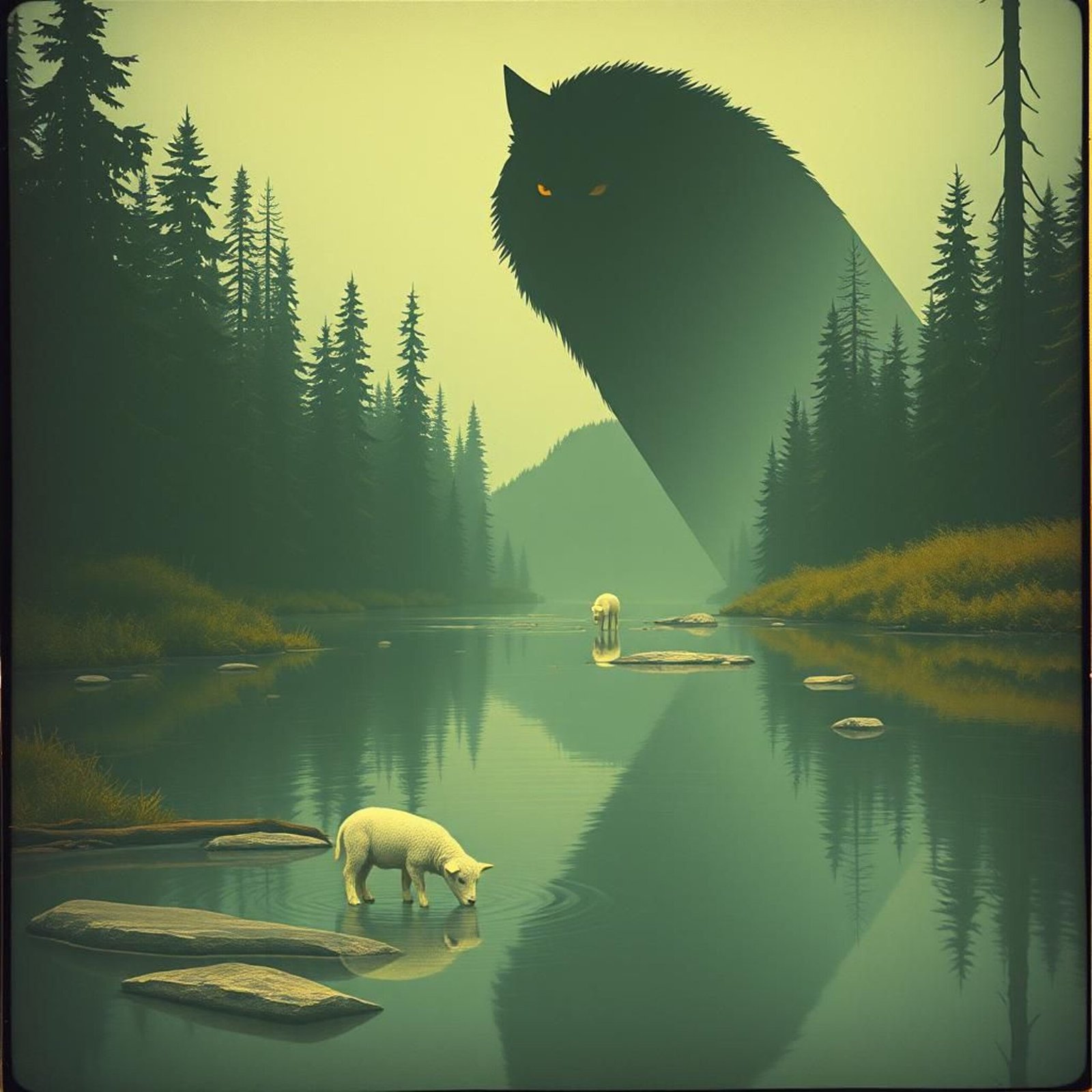 le loup et l agneau scaled